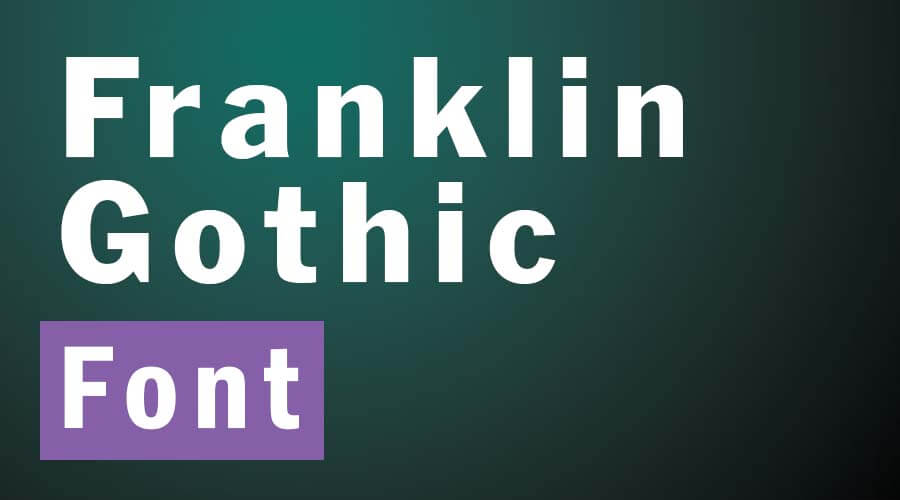 Franklin gothic font free